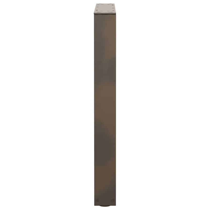 vidaXL 3 db V-alakú natúr acél étkezőasztal láb 70 x (72-73,3) cm acél