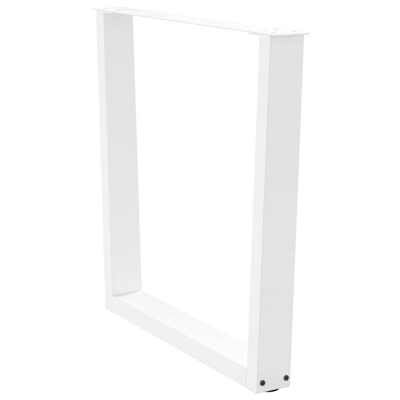 vidaXL 3 db fehér, V-alakú étkezőasztal láb 80 x (72-73,3) cm acél étkezőasztal láb