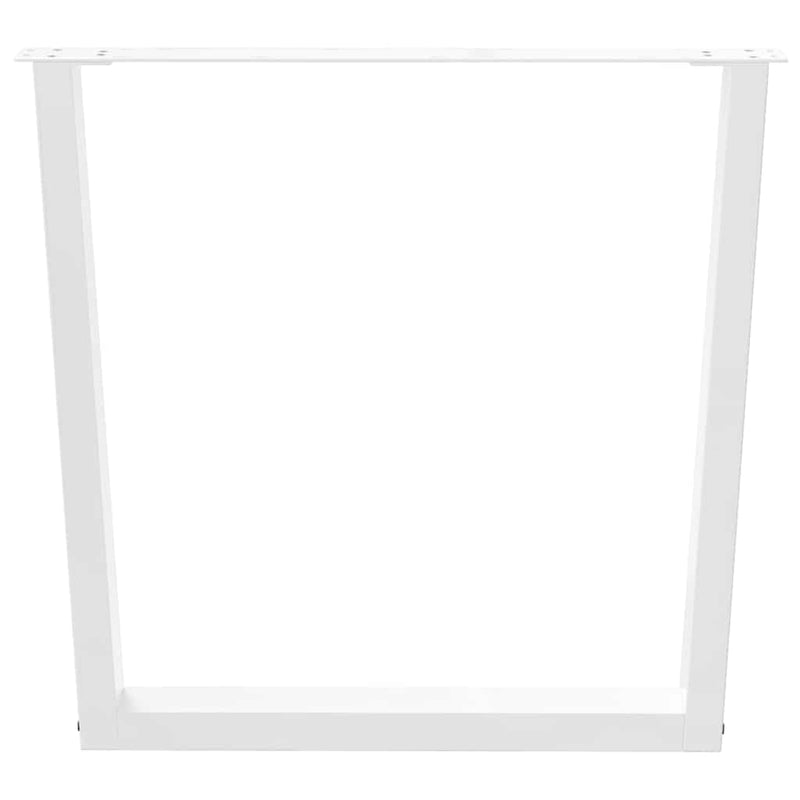 vidaXL 3 db fehér, V-alakú étkezőasztal láb 80 x (72-73,3) cm acél étkezőasztal láb