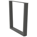 vidaXL 3 db antracitszürke, V-alakú acél étkezőasztalláb 80 x (72-73,3) cm