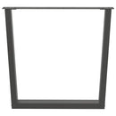 vidaXL 3 db antracitszürke, V-alakú acél étkezőasztalláb 80 x (72-73,3) cm