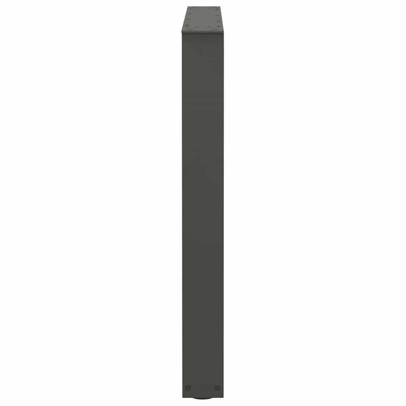 vidaXL 3 db antracitszürke, V-alakú acél étkezőasztalláb 80 x (72-73,3) cm