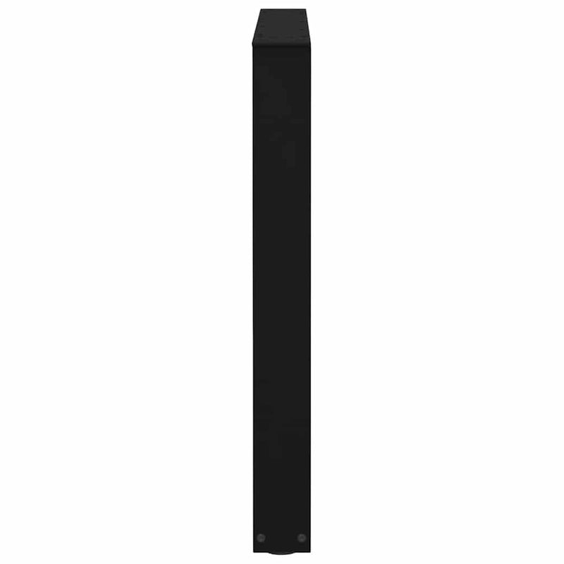 vidaXL 3 db fekete, V-alakú acél étkezőasztal láb 90 x (72-73,3) cm