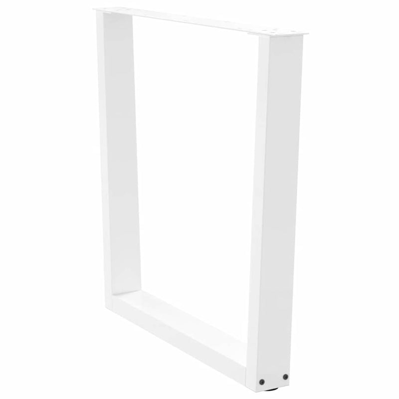 vidaXL 3 db fehér, V-alakú étkezőasztal láb 90 x (72-73,3) cm acél étkezőasztal láb