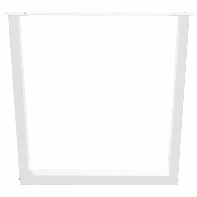 vidaXL 3 db fehér, V-alakú étkezőasztal láb 90 x (72-73,3) cm acél étkezőasztal láb