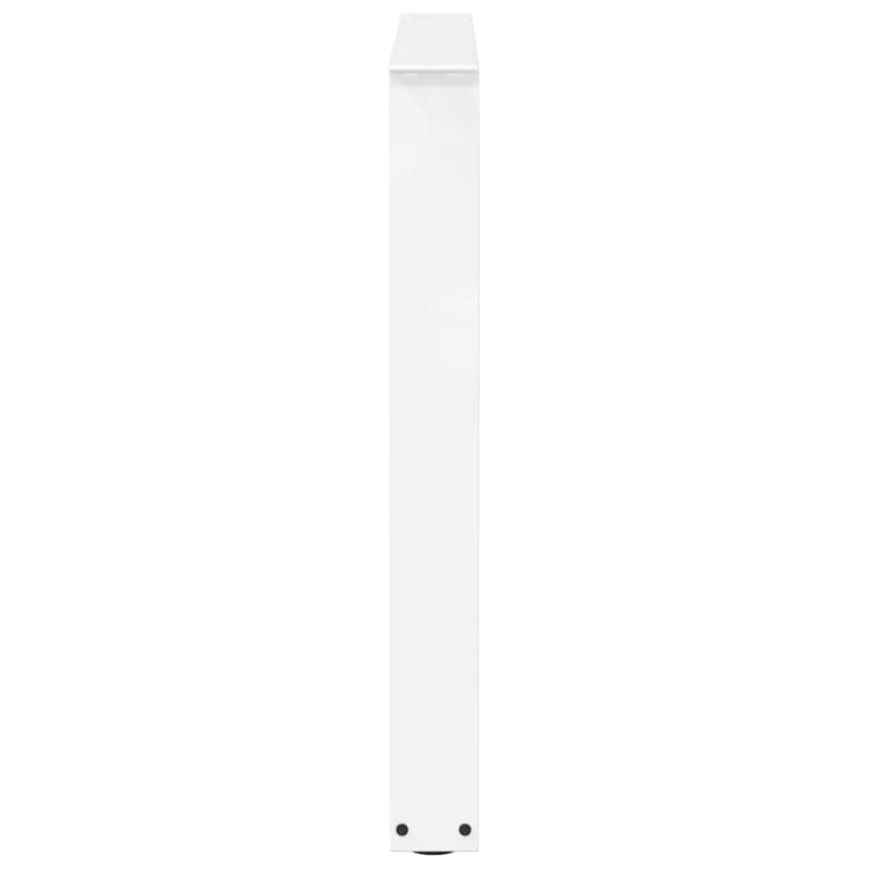 vidaXL 3 db fehér, V-alakú étkezőasztal láb 90 x (72-73,3) cm acél étkezőasztal láb