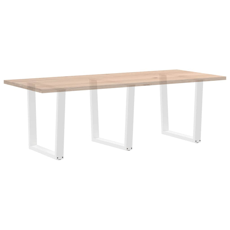 vidaXL 3 db fehér, V-alakú étkezőasztal láb 90 x (72-73,3) cm acél étkezőasztal láb