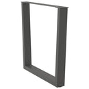 vidaXL 3 db antracitszürke, V-alakú acél étkezőasztalláb 90 x (72-73,3) cm