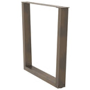 vidaXL 3 db V-alakú natúr acél étkezőasztal láb 90 x (72-73,3) cm acél