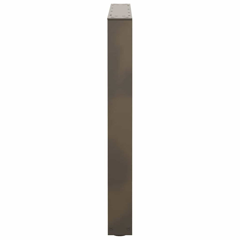 vidaXL 3 db V-alakú natúr acél étkezőasztal láb 90 x (72-73,3) cm acél