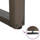 vidaXL 3 db V-alakú natúr acél étkezőasztal láb 90 x (72-73,3) cm acél