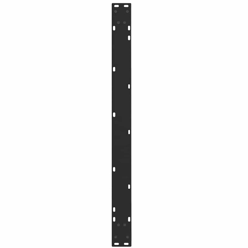 vidaXL 3 db V-alakú étkezőasztal láb fekete 100 x (72-73,3) cm acél étkezőasztal láb