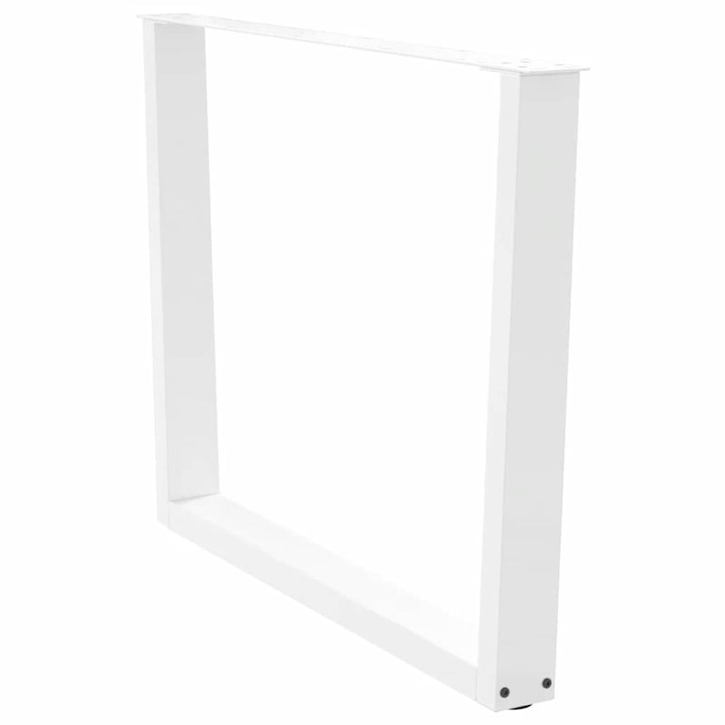vidaXL 3 db fehér, V-alakú étkezőasztal láb 100 x (72-73,3) cm acél étkezőasztal láb