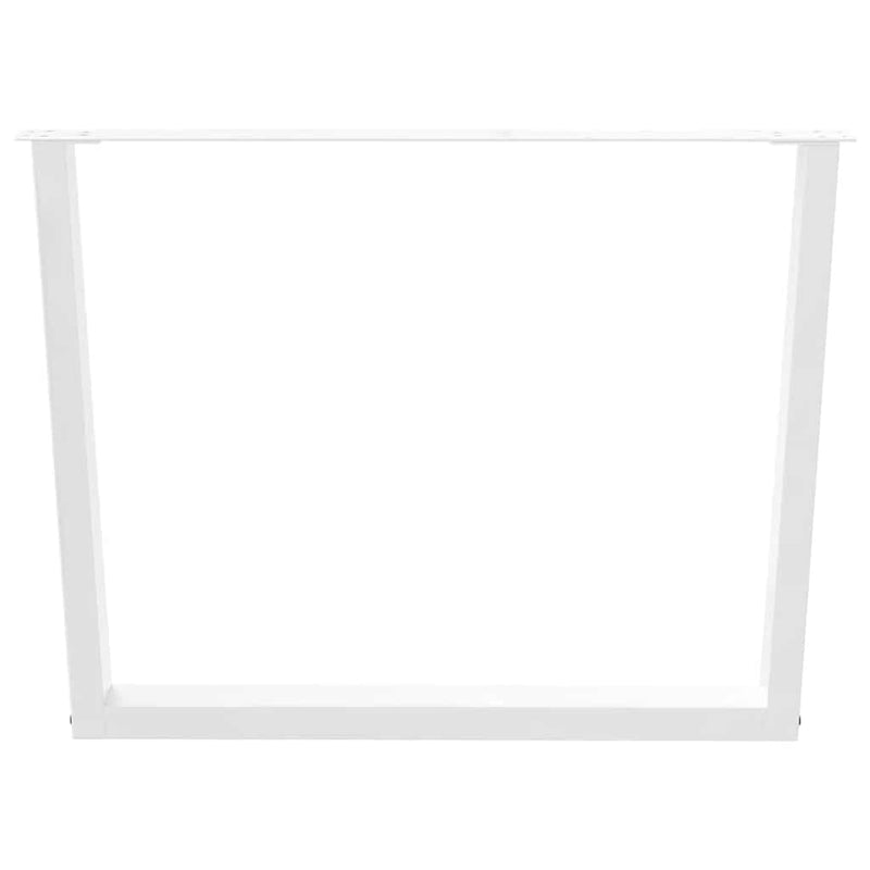 vidaXL 3 db fehér, V-alakú étkezőasztal láb 100 x (72-73,3) cm acél étkezőasztal láb