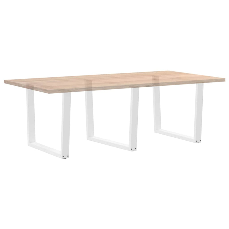 vidaXL 3 db fehér, V-alakú étkezőasztal láb 100 x (72-73,3) cm acél étkezőasztal láb