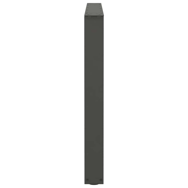 vidaXL 3 db antracitszürke étkezőasztal láb V-alakú 100 x (72-73,3) cm acél étkezőasztal láb
