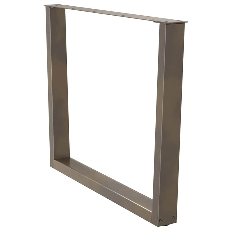 vidaXL 3 db V-alakú natúr acél étkezőasztal láb 100 x (72-73,3) cm acél