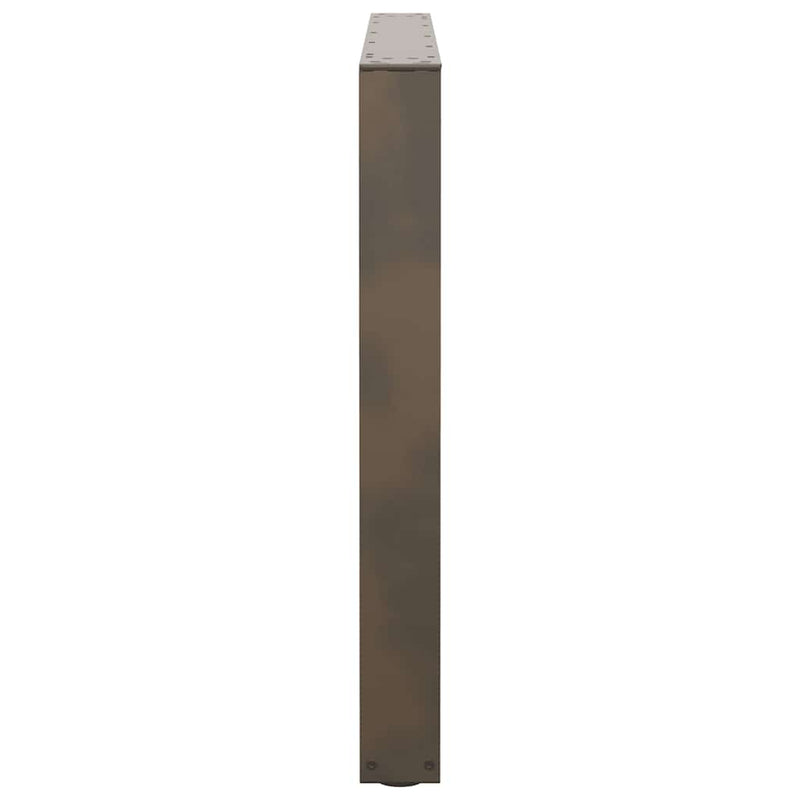 vidaXL 3 db V-alakú natúr acél étkezőasztal láb 100 x (72-73,3) cm acél
