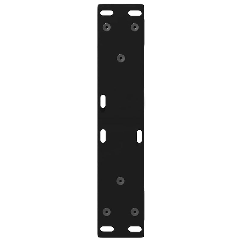 vidaXL 2 db fekete acél dohányzóasztal láb 30 x (30-31,3) cm