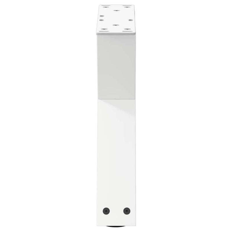 vidaXL 2 db fehér dohányzóasztal láb 30 x (30-31,3) cm acél dohányzóasztal láb