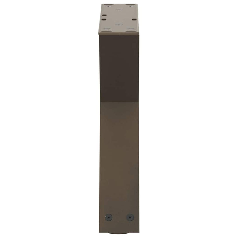 vidaXL 2 db natúr acél dohányzóasztal láb 30x(30-31,3) cm acél