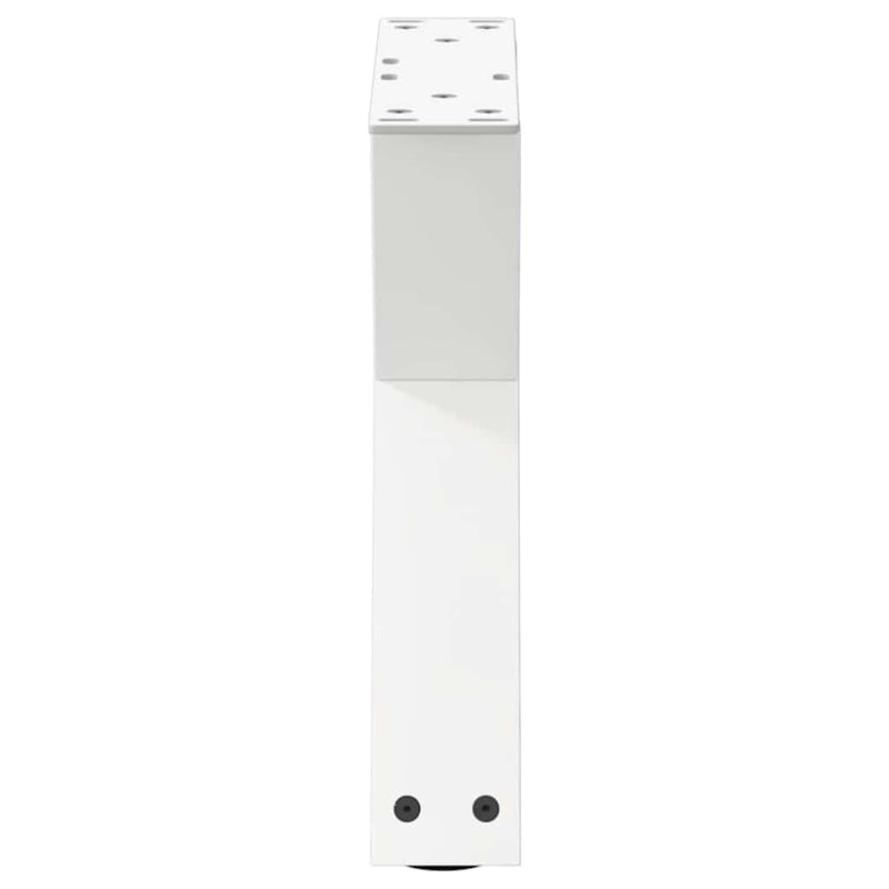 vidaXL 2 db fehér dohányzóasztal láb 40 x (30-31,3) cm acél dohányzóasztal láb