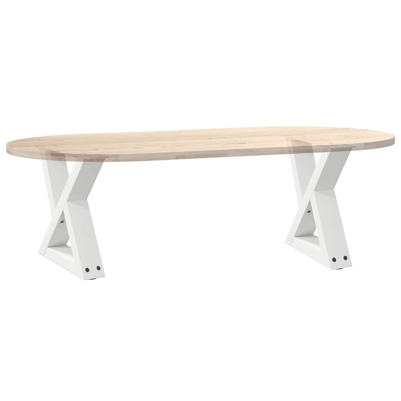 vidaXL 2 db fehér dohányzóasztal láb 40 x (30-31,3) cm acél dohányzóasztal láb
