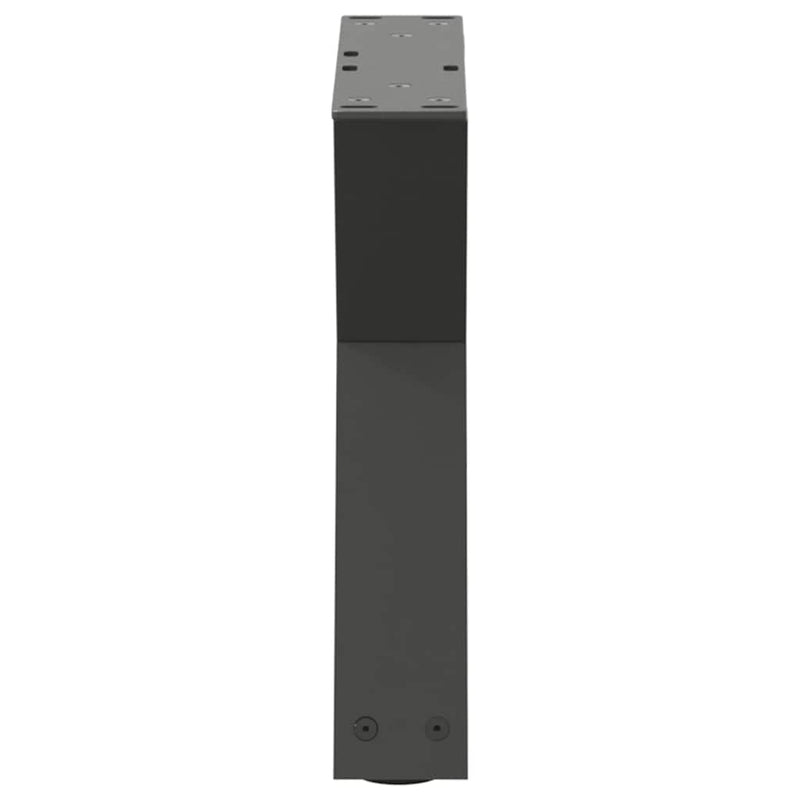 vidaXL 2 db antracitszürke acél dohányzóasztal láb 40 x (30-31,3) cm