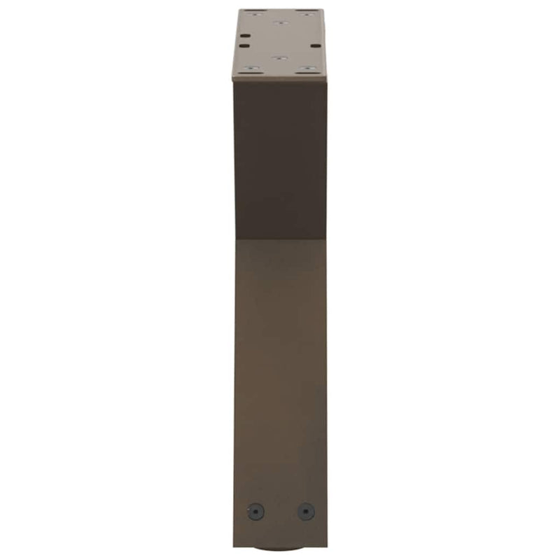 vidaXL 2 db natúr acél dohányzóasztal láb 40 x (30-31,3) cm acél