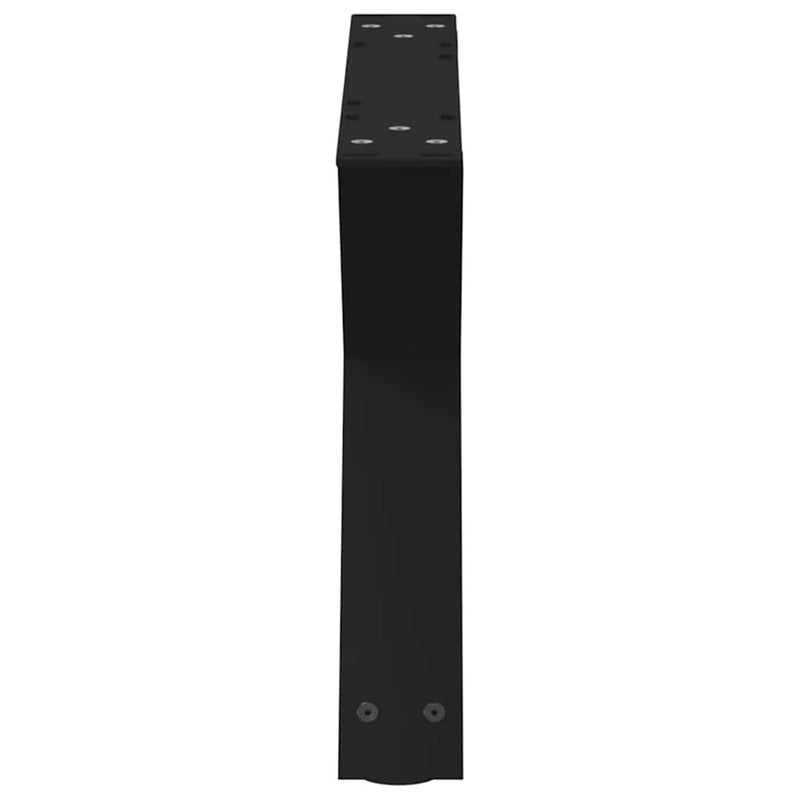 vidaXL 2 db fekete acél dohányzóasztal láb 50 x (30-31,3) cm
