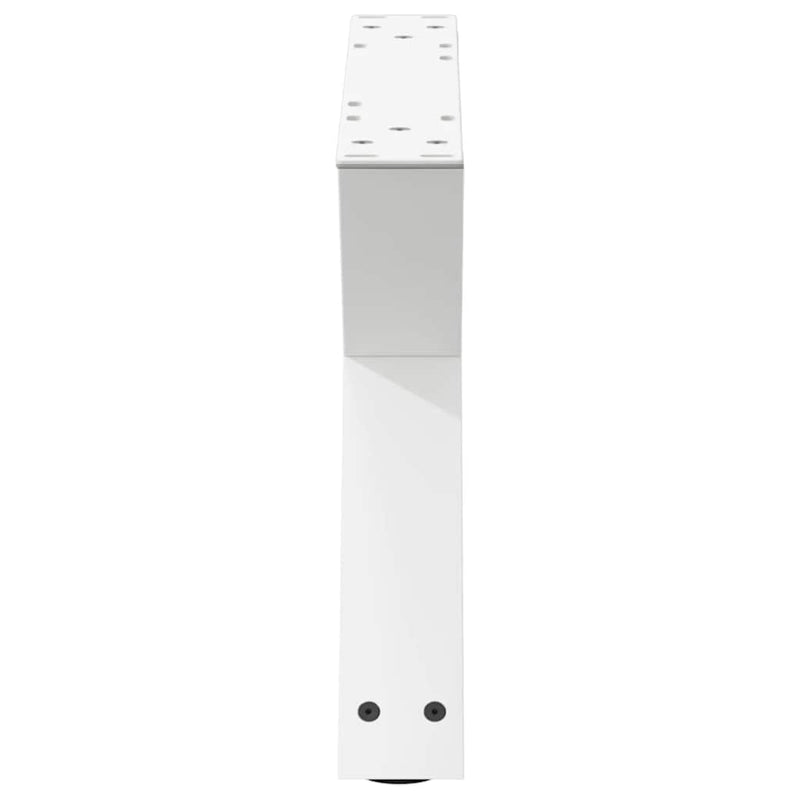 vidaXL 2 db fehér dohányzóasztal láb 50 x (30-31,3) cm acél dohányzóasztal láb