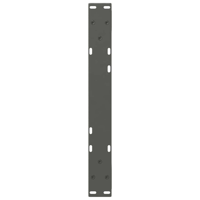 vidaXL 2 db antracitszürke acél dohányzóasztal láb 50 x (30-31,3) cm