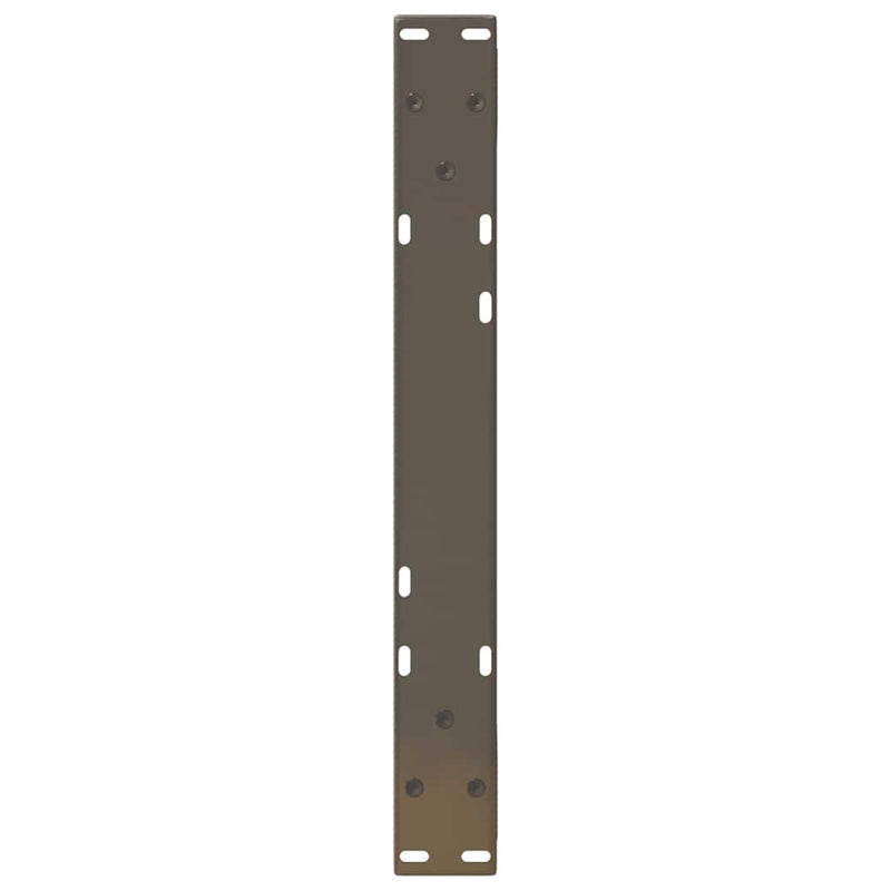 vidaXL 2 db natúr acél dohányzóasztal láb 50 x (30-31,3) cm acél