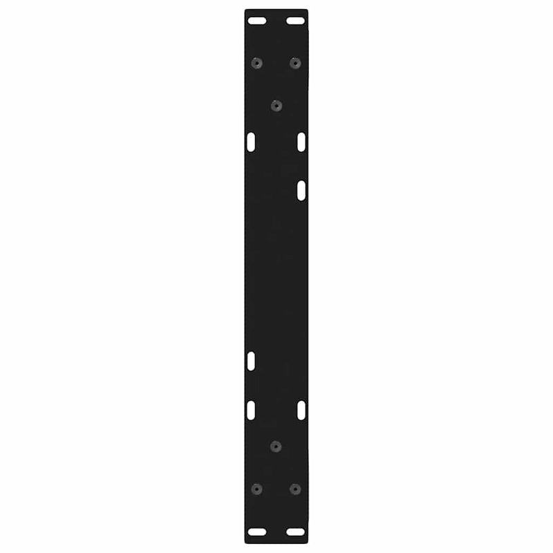vidaXL 2 db fekete acél dohányzóasztal láb 60 x (30-31,3) cm
