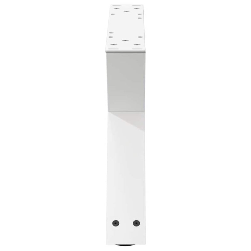 vidaXL 2 db fehér dohányzóasztal láb 60 x (30-31,3) cm acél dohányzóasztal láb
