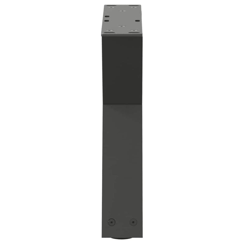 vidaXL 2 db antracitszürke acél dohányzóasztal láb 60 x (30-31,3) cm