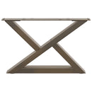 vidaXL 2 db natúr acél dohányzóasztal láb 60 x (30-31,3) cm acél