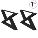 vidaXL 2 db fekete acél dohányzóasztal láb 70 x (30-31,3) cm