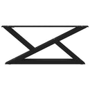 vidaXL 2 db fekete acél dohányzóasztal láb 70 x (30-31,3) cm