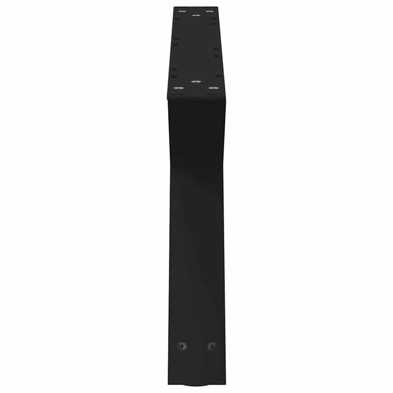 vidaXL 2 db fekete acél dohányzóasztal láb 70 x (30-31,3) cm