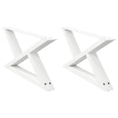 vidaXL 2 db fehér dohányzóasztal láb 70 x (30-31,3) cm acél dohányzóasztal láb