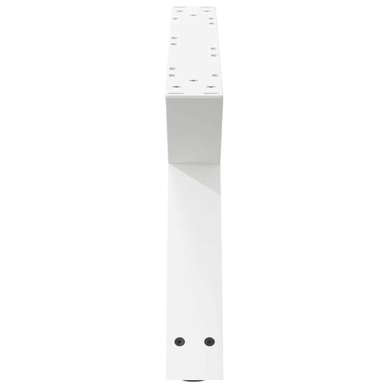 vidaXL 2 db fehér dohányzóasztal láb 70 x (30-31,3) cm acél dohányzóasztal láb