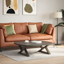 vidaXL 2 db natúr acél dohányzóasztal láb 70 x (30-31,3) cm acél