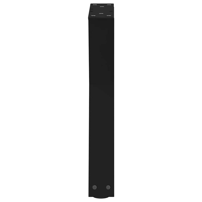 vidaXL 2 db fekete acél dohányzóasztal láb 28 x (42-43,3) cm
