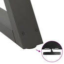 vidaXL 2 db antracitszürke acél dohányzóasztal láb 28 x (42-43,3) cm