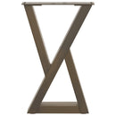 vidaXL 2 db natúr acél dohányzóasztal láb 28 x (42-43,3) cm acél