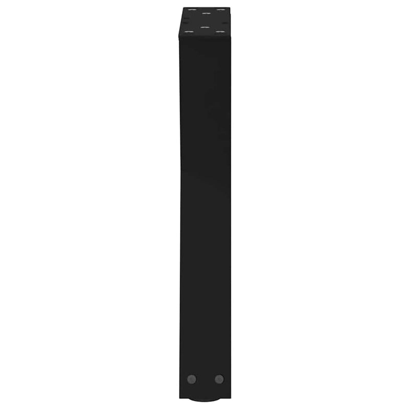 vidaXL 2 db fekete acél dohányzóasztal láb 38 x (42-43,3) cm