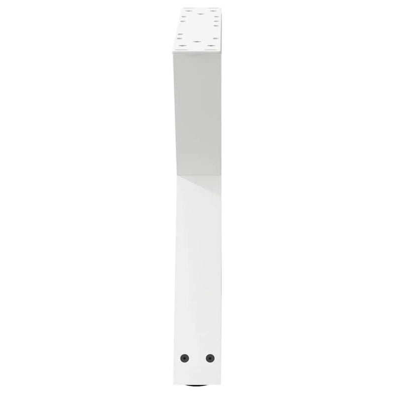 vidaXL 2 db fehér dohányzóasztal láb 50 x (42-43,3) cm acél dohányzóasztal láb