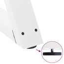 vidaXL 2 db fehér dohányzóasztal láb 50 x (42-43,3) cm acél dohányzóasztal láb