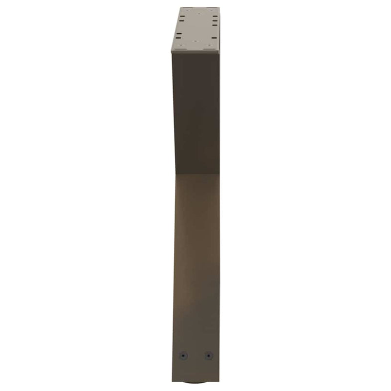 vidaXL 2 db natúr acél dohányzóasztal láb 50 x (42-43,3) cm acél